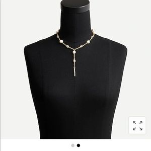 Lariat style freshwater Pearl necklace
